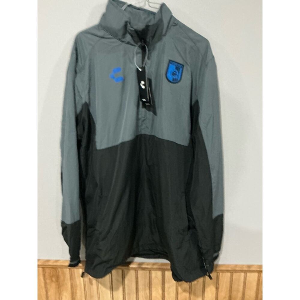 Charly Queretaro FC Outdoor Quarter-Zip Jacket - Black Mens Medium